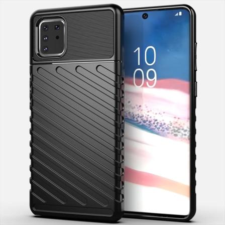 Samsung Galaxy Note 10 Lite - Twill Skal - Svart Black Svart
