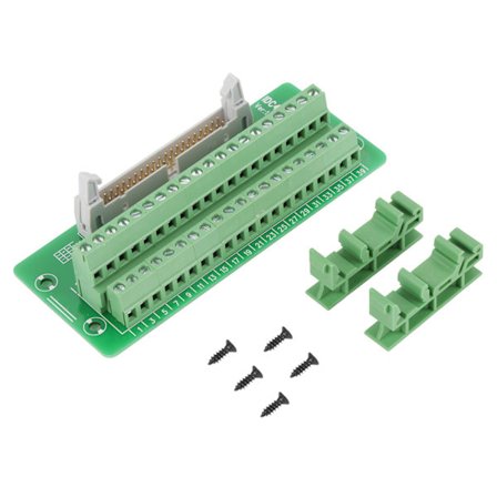 IDC40P 40-Pin Hane Kontakt Breakout Board Kopplingsplint med Fäste PLC-gränssnitt