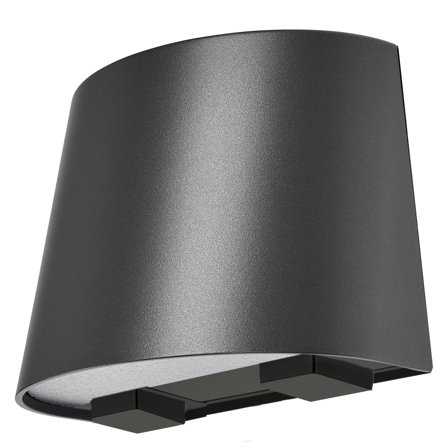 Westal Mini Veggarmatur 9,5 W, 625 lm, med stikkontakt Antrasitt, Belysning