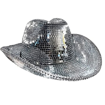 Disco-pallo cowboy-hattu, peilipallo cowboy-hattu, polttarit KLB