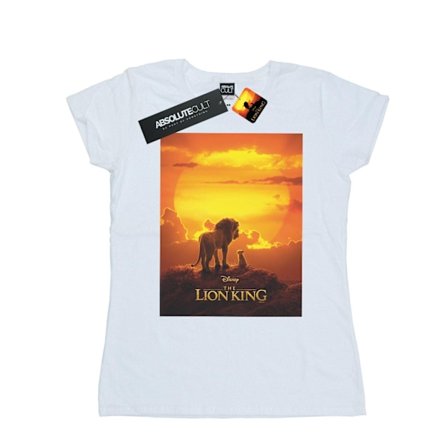 Disney Dam/Kvinnor Lejonkungen Film Solnedgång Affisch Bomull T-shirt