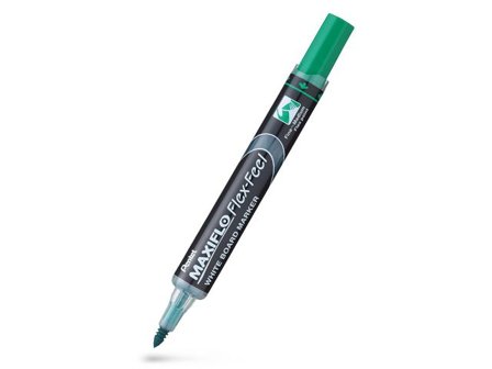 Pentel Whiteboardpenna Maxiflo Flex grön - Lyreco - Kontorsmaterial - Pennor - Whiteboardpennor - Skuren spets
