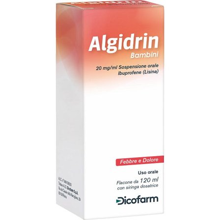 Algidrin Bambini Sospensione Orale 120ml/mg + Siringa 5ml
