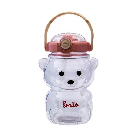 1000ml/1400ml Söt Vattenflaska Sugrör Björn Stor Mage Kopp Flerfärgad Stor Kapacitet