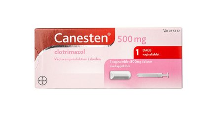 Canesten Vaginaltabletter 500 mg 1 stk., Medicin & Pleje, Håndkøbsmedicin, Svamp