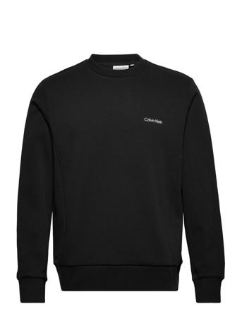 Micro Logo Repreve Sweatshirt Sweatshirt Trøje Sort Calvin Klein