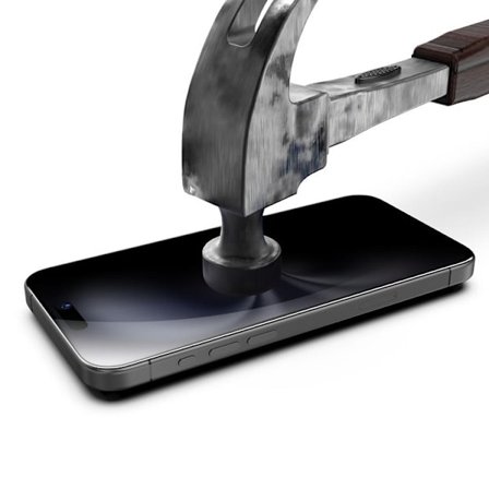 LIVSTIDSGARANTI - BOOM iPhone 16 Plus/15 Plus Privacy Härdat Glas Skärmskydd 2st