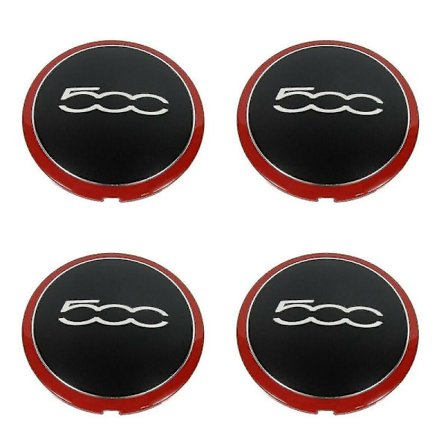 4 st 133 mm navkapslar för Fiat 500 hjulnavkapselmärke