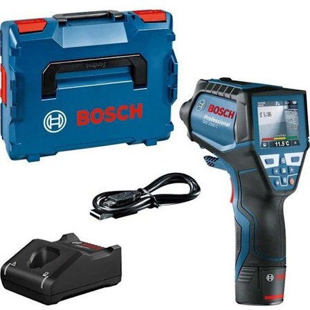 Bosch Professional GIS 1000 C lämpömittari 12V 2,0Ah akulla, Quickstart-kortilla, USB-kaapelilla, L-Boxxissa - 0601083301
