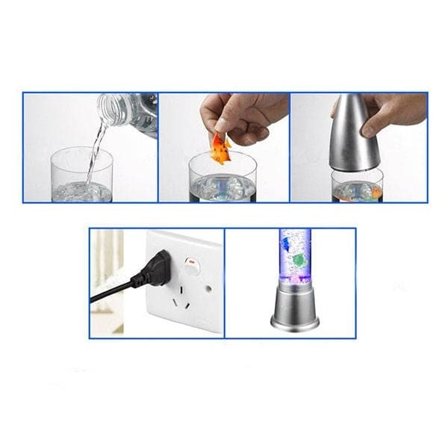 Natlampe / Lampe med fisk 100 cm – Fyld med vand—pa