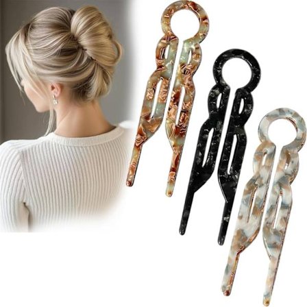 3 kpl Tyylikkäitä hiusneuloja naisille, Prestige-hiusklipsit, uusia hiustarvikkeita kaikille hiustyypeille