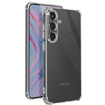 Stötabsorberande skal - Samsung - Galaxy S25 Plus - Flexibelt - Transparent - Förstärkta hörn