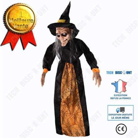 TD Halloween dekoration häxa röststyrning rekvisita elektrisk lysande hängande spöke spöke festival