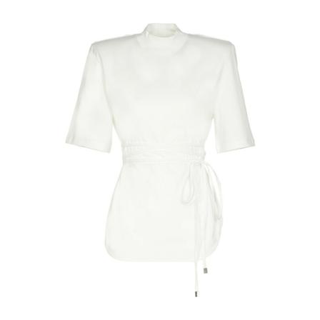 The Attico T-shirt Hvid, Dame T-shirts, Størrelse: 2XS