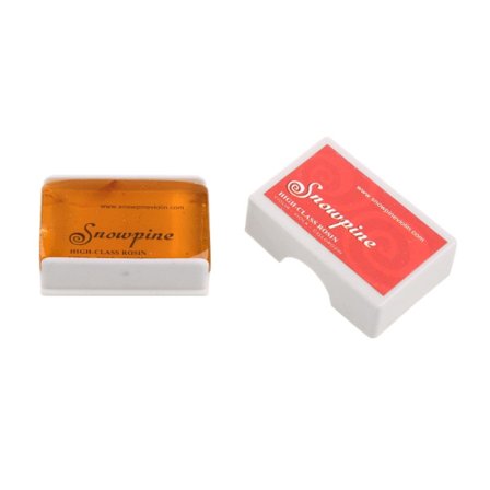 Gjennomsiktig gul naturlig kolofoniumharpiks kolofoni kuboid med plast for skall lite støv Håndlaget for fiolin bratsjcello