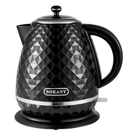 1,7L vattenkokare Smart temperaturkontroll SVART EU-KOPPLING