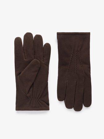 John Henric Men's Braune Wildlederhandschuhe Size 9,5