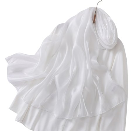 Tyylikäs organza-huivi White
