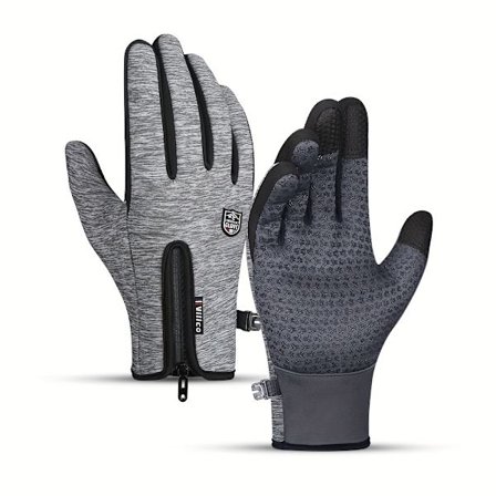 Vilico Vinterhansker for menn og kvinner for sykling, ski, motorsykkel og utendørssport - Termisk vindtett og sklisikkert grep, ergonomisk passform 