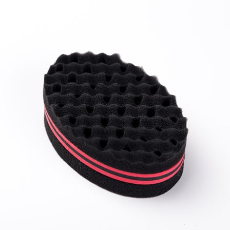 (1 st)Röd dubbelsidig två i ett Twist Magic Hair Sponge Afro Braid Style Dreadlock Coils Wave Hair Curl Sponge Brush