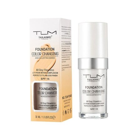 1/2 st Magisk Färgskiftande Foundation TLM Makeup Ändras Efter Din Hudton