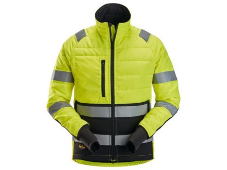 Snickers WORKWEAR Varseljacka 8134 kl2 gul/sv XS - Lyreco - Arbetskläder - Arbetsjackor - Varseljackor