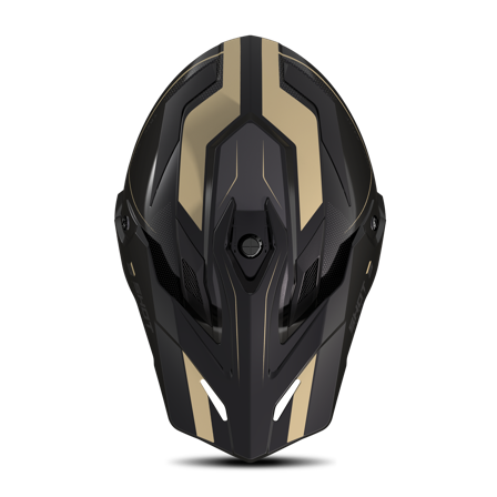 Écran Casque Shot Trek Rally Rally Noir/Sable brillant