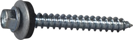 ESSVE 63039 Byggskrue med skive, sekskant, FZB, Ø 6,5 mm Ø 6,5 x 75 mm, 100-pakning, Innfesting