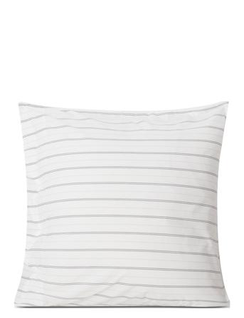 Striped Cotton Poplin Pillowcase Home Textiles Bedtextiles Pillow Cases Hvit Lexington Home*Betinget Tilbud
