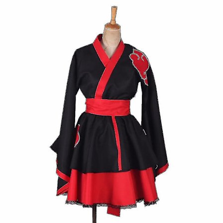 6 stilar Anime Ta Dress Kvinnor Kostym Akatsuki Kimono Maid Dress Uchiha Sasuke Ta Kläder Kostym