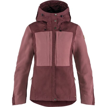Fjällräven Women's Keb Jacket in Port/Mesa Purple, G-1000 | Size: XS