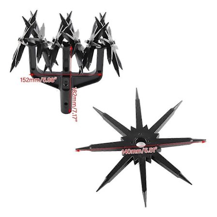 Håndholdt Rotationskultivatorværktøj til Havebearbejdning og Jordblanding, Ledningsfri Jordfræser til Genfrøning af Græs