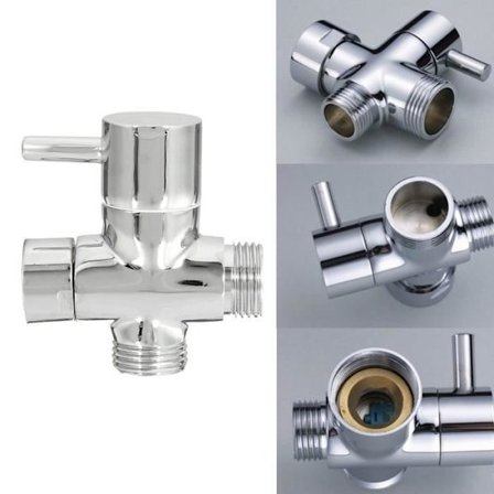 T-adapter for dusjhode og håndholdt dusjhode