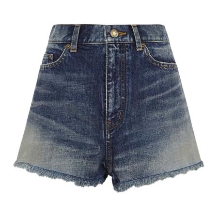 Saint Laurent, Shorts Niebieski, Kobieta, Rozmiar: W27