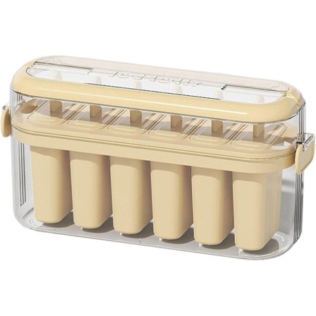 Bärbar Iskubform Låda Frys Isfack Ishållare för Istillverkning