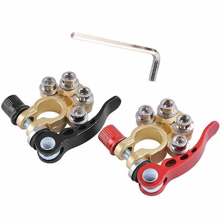 2st/set Snabbkoppla Bilbatteri Huvudkabel Pol Terminal Avstängningskontakter För 12v 6v 24v Båt Racerbil Traktor Lastbil| |