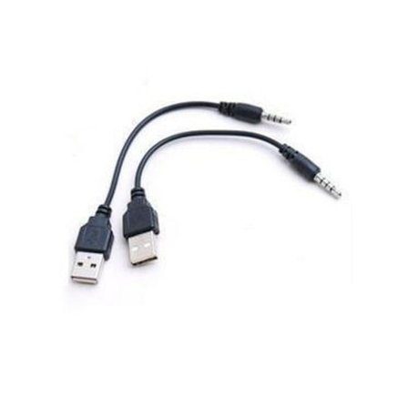 UBS hane till 3,5 ljudkabel 3,5 till USB 3,5 hane till USB hane konverteringskabel datakabel kabel, 3pack