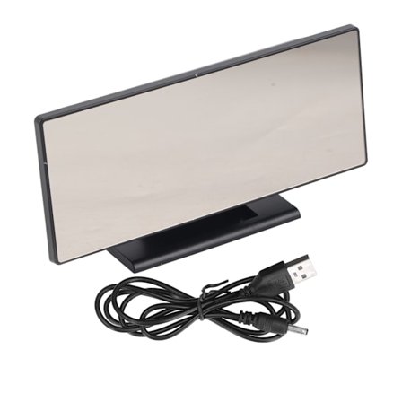 Digitaalinen herätyskello LED-valoisuuslämpötilan mittaustoiminto Erityinen peilimuotoilu Elektroninen kello