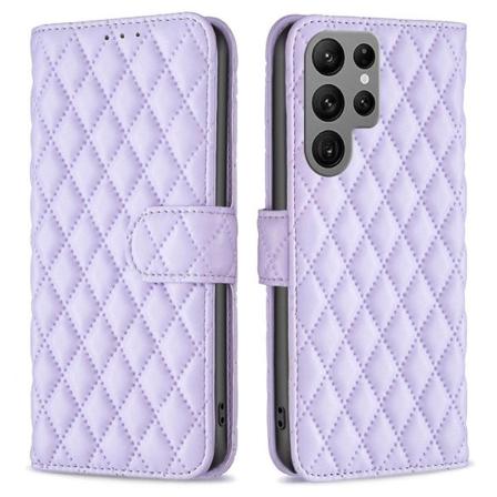 IC Samsung Galaxy S23 Ultra Etui Diamanttekstur Lilla