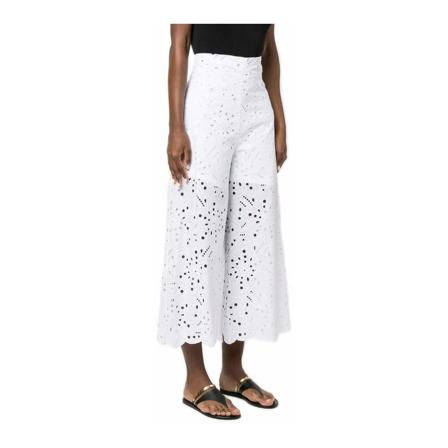 D.Exterior, Cropped Trousers Wit, Dames, Maat:S