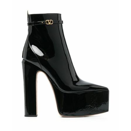 Valentino Heeled Laarzen , Zwart , Dames , Maat: 36 EU Enkellaarsjes