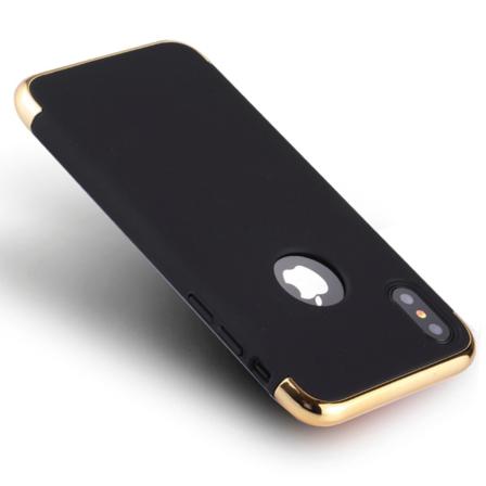 Iphone X/xs - Lätt Skal / Mobilskal (svart/guld) Svart
