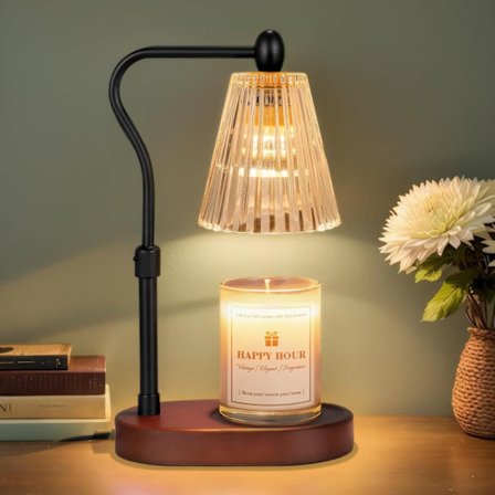 Lysvarmer, Lysvarmer med Timer og Dimmer, Justerbar Høyde, med 2 Lyspærer [Energiklasse G]