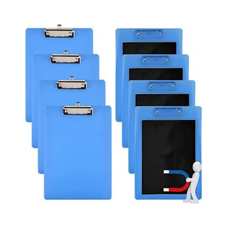 Magnetiske Klipboards med Lav Profil, Brevformat, 9x12,5 tommer, Standard Klip til Køleskab