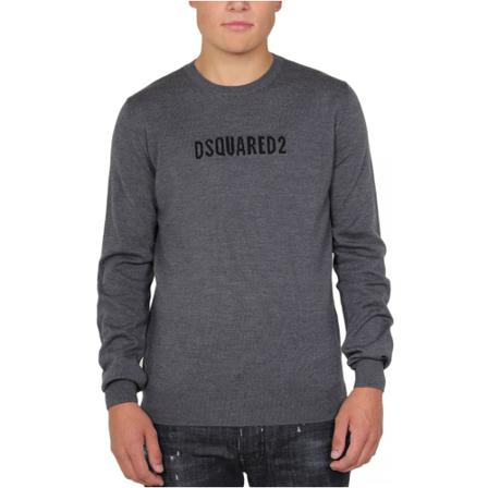 Dsquared2 - Tröjor - Grå - Herr - Storlek: L, Herr, Storlek: L
