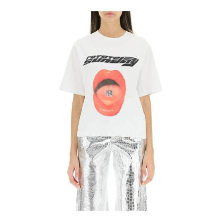 Rotate Birger Christensen T-Shirts vit, Dam, Dam, Storlek: L