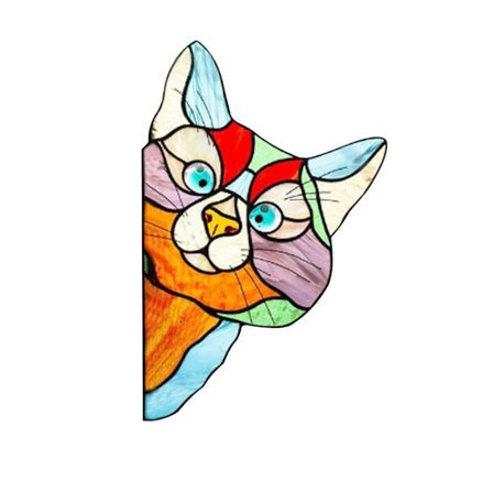 Kattklistermärke Pack Djurstickers - 2 Pack - Klistermärke Vinyl Dekal - Laptop, Telefon, Surfplatta Vinyl Dekal Klistermärke