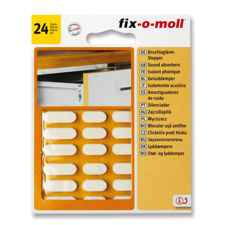 Fix-O-Moll Støtputer Hvite 24stk
