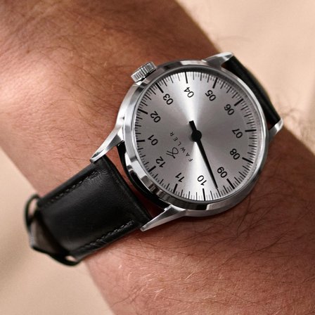 Paz | Reloj monoaguja de vestir de acero inoxidable plateado para hombres - Relojes de pulsera