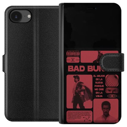 Kompatibelt Lommeboketui til Apple iPhone 16e Bad Bunny NFL-inspirert skjoldlogo med amerikansk fotball og stjerner